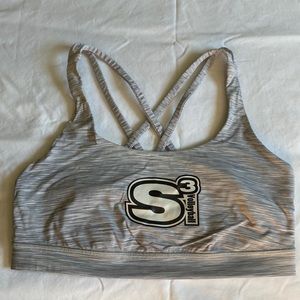 Heather Grey Lululemon Energy Bra - Size 8